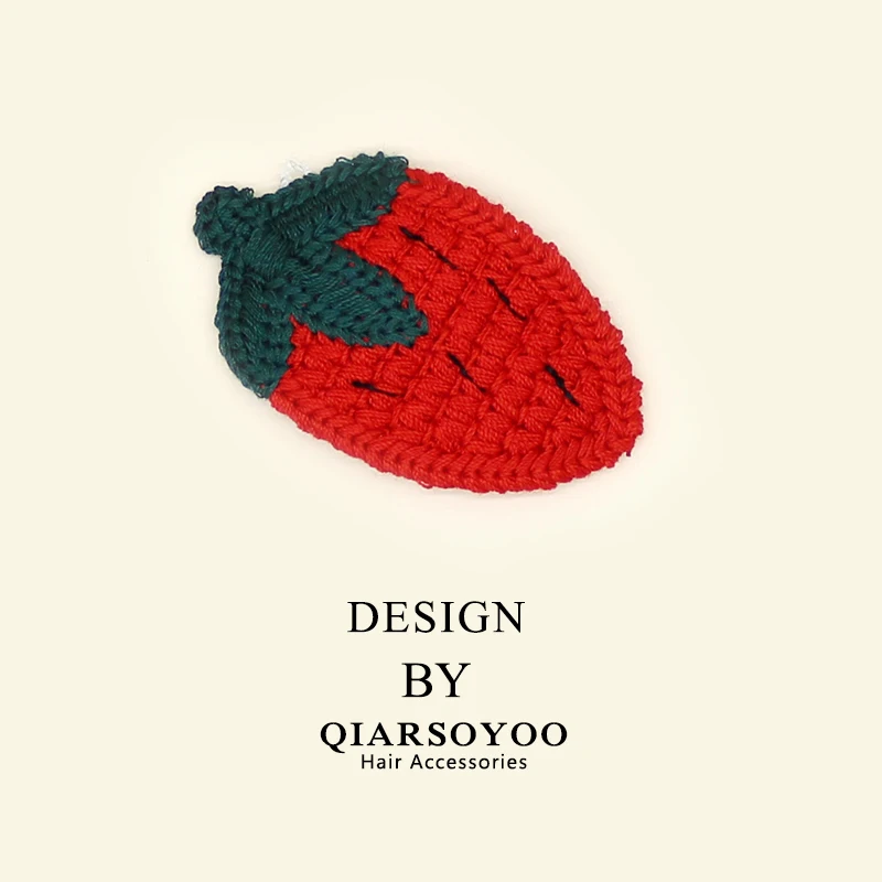 

Woman Girls Hair Accessories Woolen Weave Cotton Headwear Hair Clips Kids Hair Pins Strawberry Carrot Fruit Hairprips As Gifts