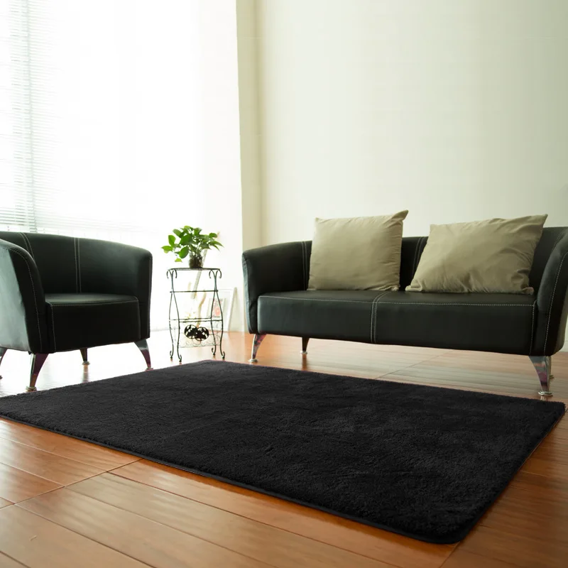 Современный домашний ковер для гостиной большой размер шелковая Толстая кровать
