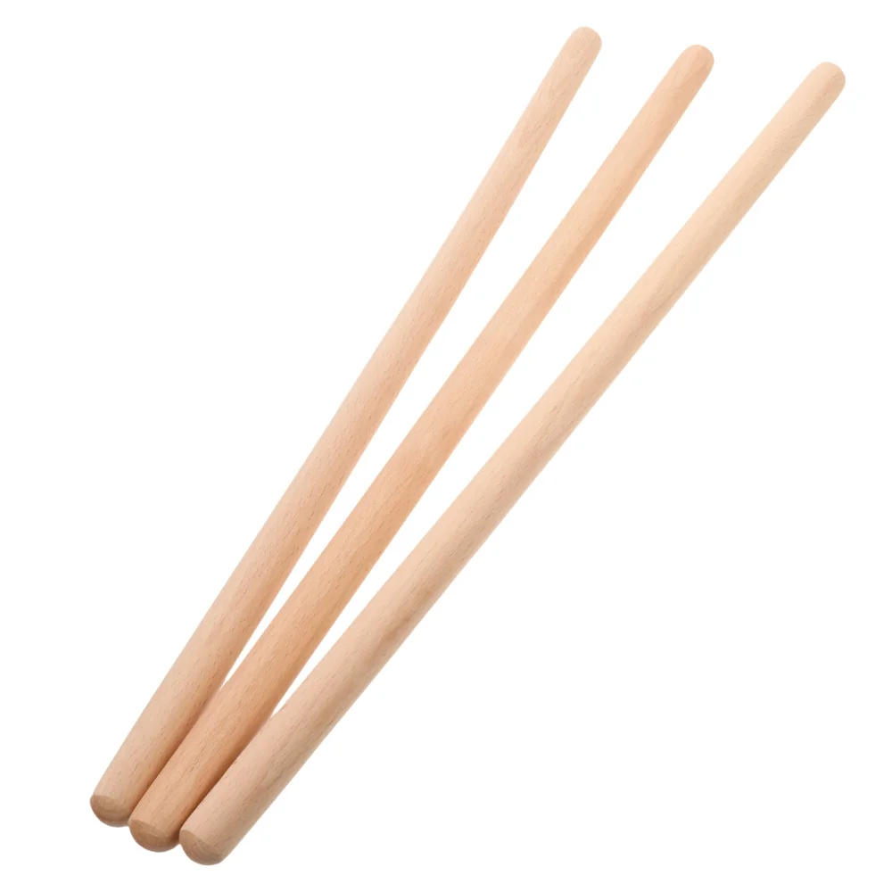 

3pcs Roll Stick Yoga Body Stick Humpback Corrector Stick Wooden Training Stick