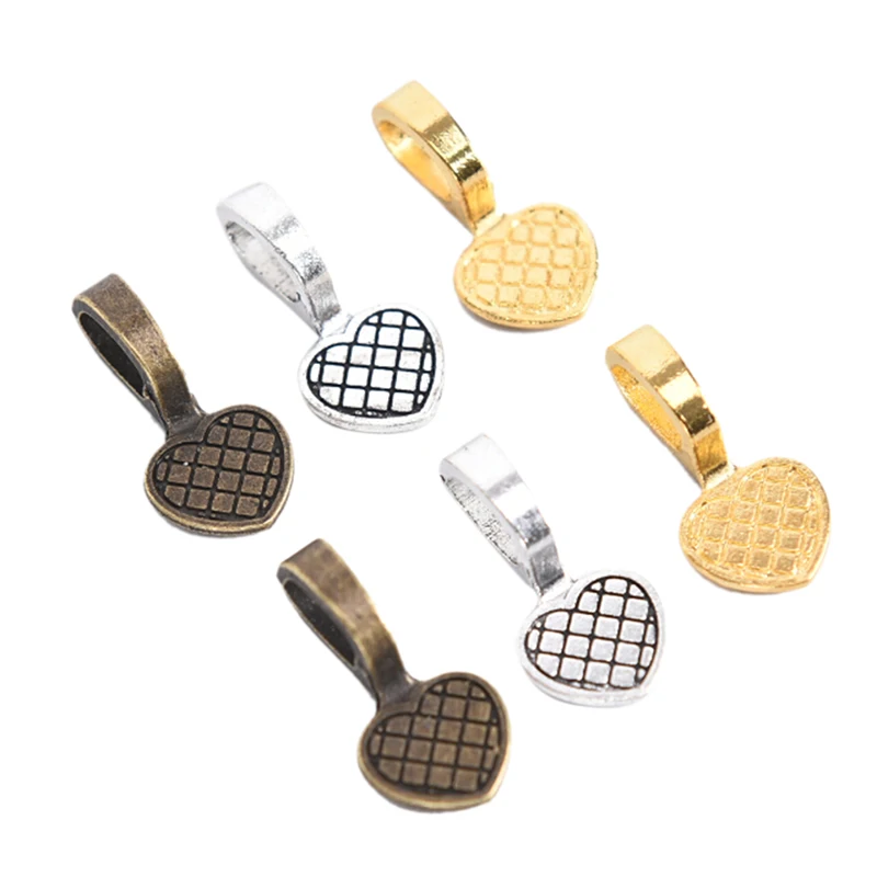 20 шт. антикварная подкладка из сплава в форме сердца | Украшения и аксессуары