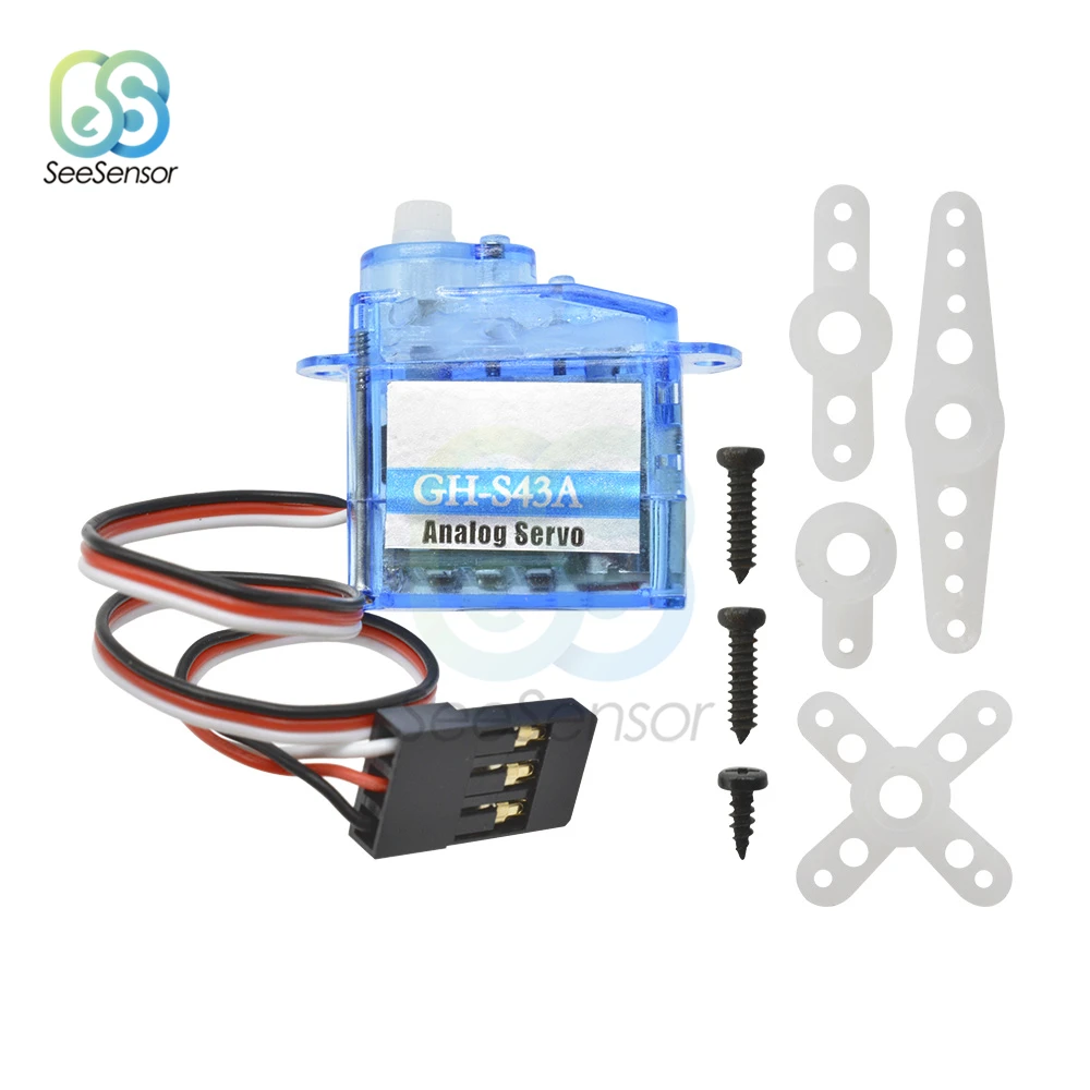 Mini GH 4 3g Micro Analog Servo S43A для радиоуправляемого самолета вертолета|Двигатель