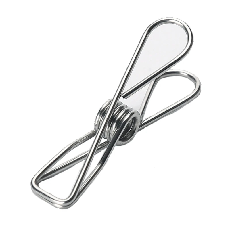 

Stainless Steel Clothes Pin Peg Holder Multipurpose Windproof Clamp Sealing Clip