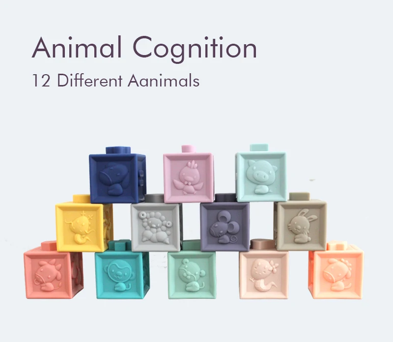 Детский силиконовый конструктор мягкие 3D Шарики для ванной|Интерактивные