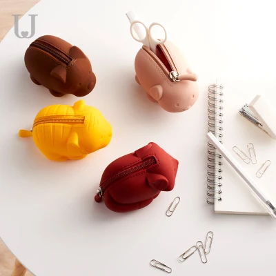 Xiaomi mijia portable coin purse female mini cute key bag fun animal silicone simple student small wallet smart home | Электроника