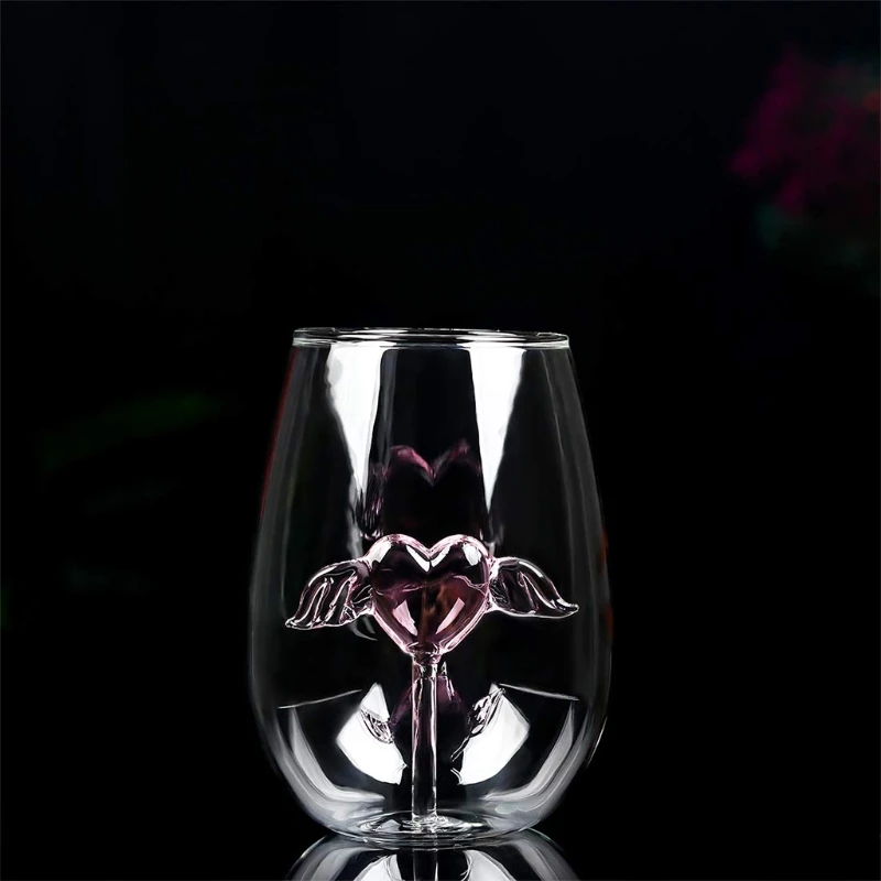 Винный Бокал без сердец для красных и белых вина уличная посуда напитков