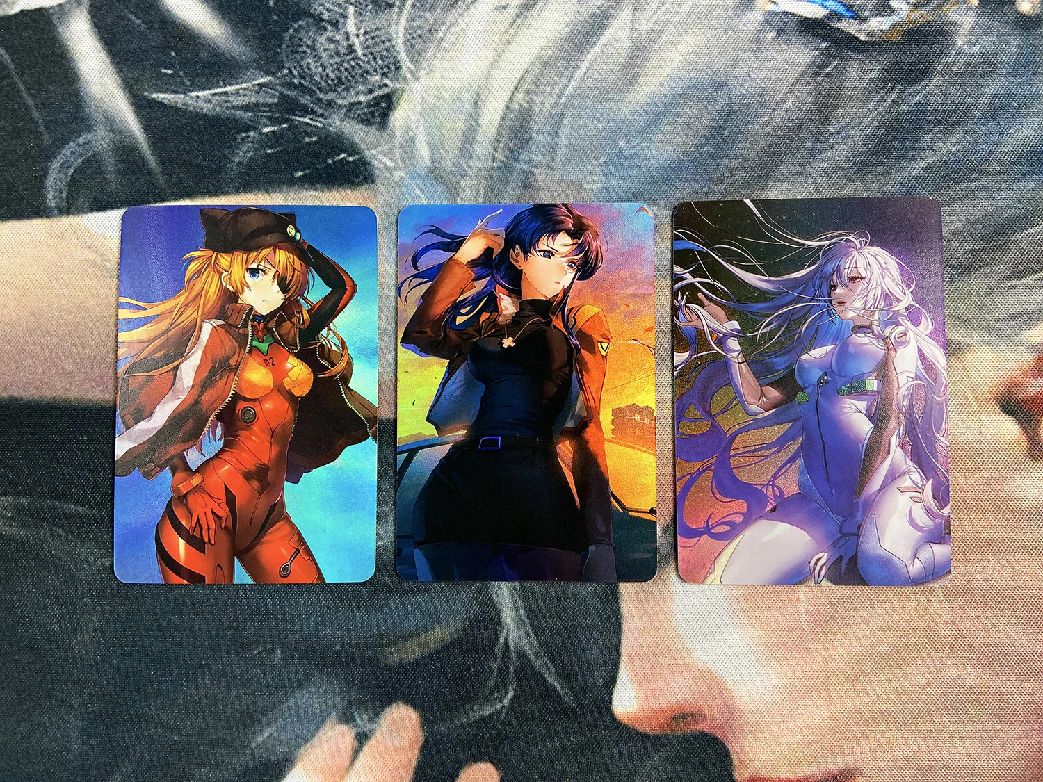 3 шт./компл. мультфильм ACG EVA аниме NEON GENESIS EVANGELION Asuka Langley Soryu Ayanami Рей коллекция Flash