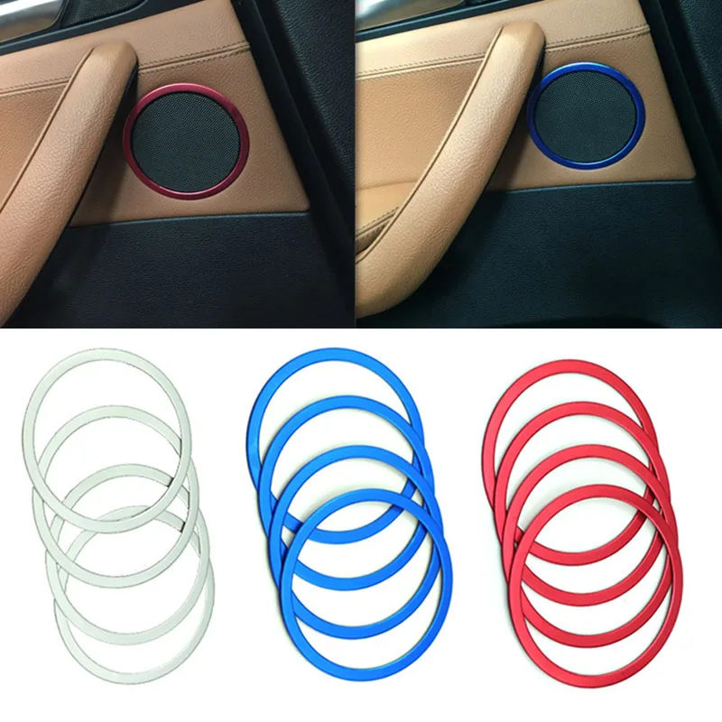 4 шт. наклейка на раму автомобильного динамика интерьерное покрытие кольца