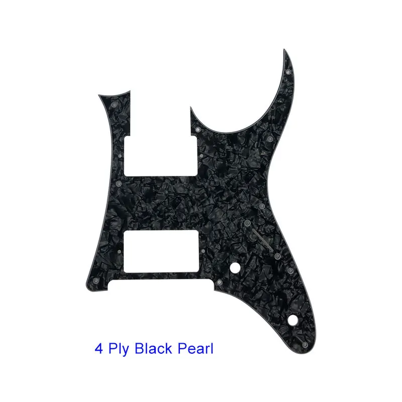 4Ply Black Pearl Pleroo пользовательские части для электрогитары-для MIJ год Ibanez RG2550Z гитара накладка HH хамбакер Пикап царапины пластины - Цвет: 4Ply Black Pearl