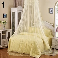 elegant lace round dome gauze mosquito net prevent mosquito bites bed canopy netting curtain bed linings summer breathable