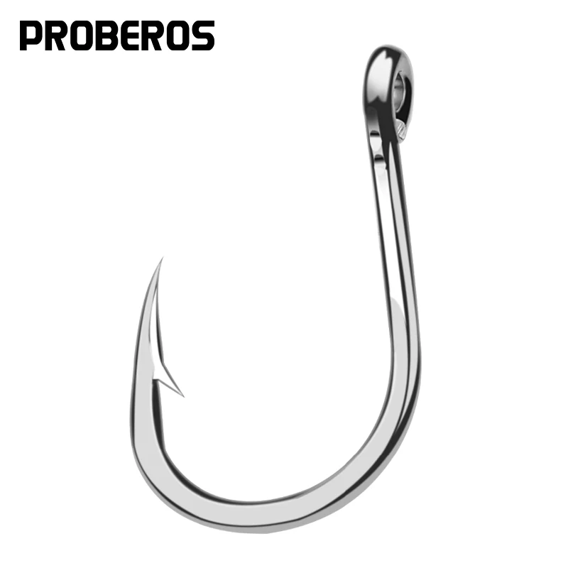 

PROBEROS Jigging Hook 1/0-13/0 Strong stainless steel Fishing Hook Saltwater Fish Hook