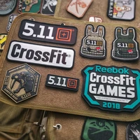 new 5 11pvc 3d patch crossfit games 2021 military armband decorative clothing applique application for sports tactical vest bag