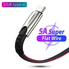 Кабель Usb Type C 5A Type-C Typc для быстрой зарядки Huawei Mate 30 P30 Lite OPPO Realme XT 5 X2 Pro VIVO Super VOOC, быстрая зарядка