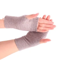 23 colors wristband winter gloves women writing typing knitted womens gloves half finger warm woolen thread fingerless mittens