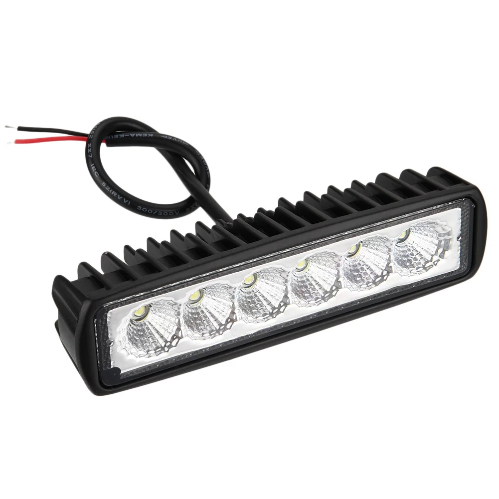 18W 12V светодиодный рабочий светильник бар Точечный лампа заливающего света