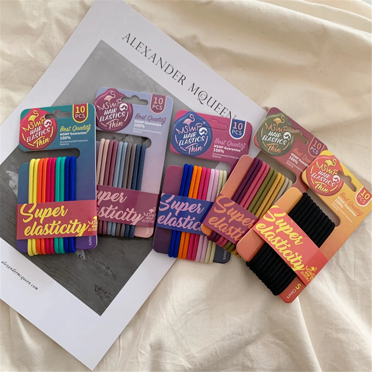 

10 шт./компл. корейские стильные новые выгодные продажи оптом женские классические супер эластичные резинки для волос для девочек женские ре...