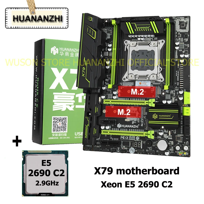 Preise HUANANZHI X79 Super Gaming Motherboard Mit CPU Combo Dual M.2 Slots Gute Prozessor Intel Xeon E5 2690 2,9 GHz Kaufen Computer
