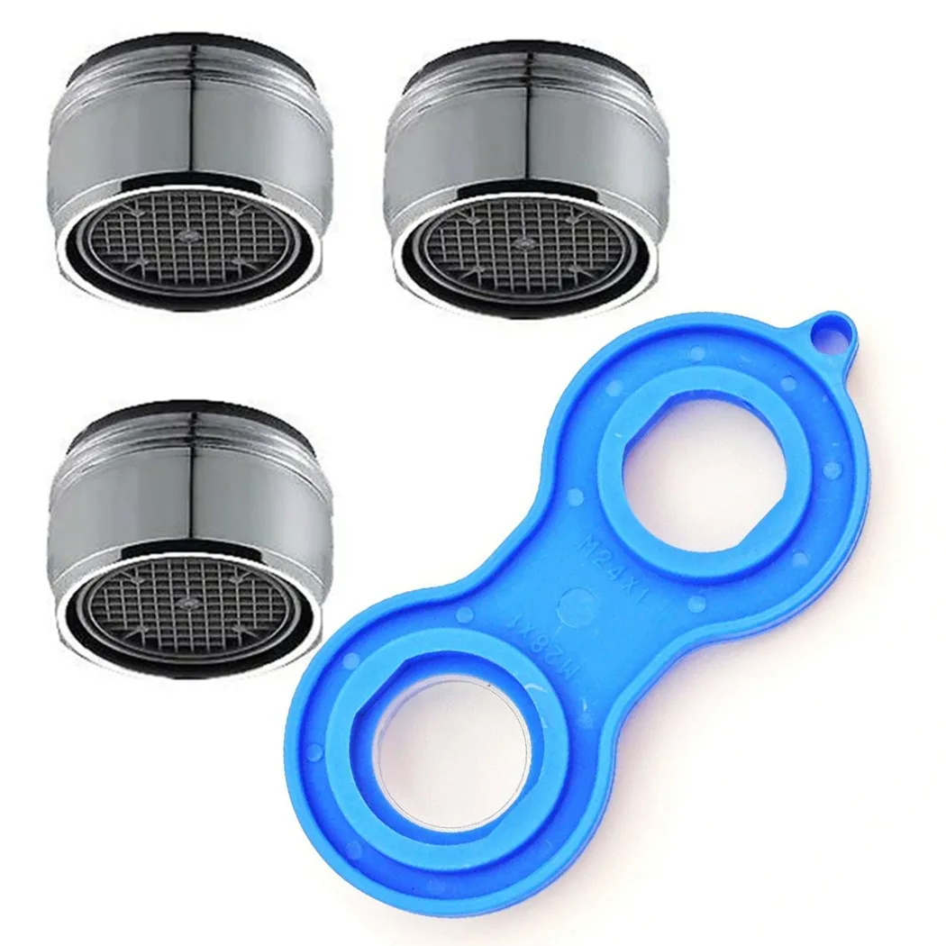 

Kitchen Water Saving Faucet Tap Aerator Male Female Nozzle Spout Diffuser Filter Removable Chrome Plated Brass Tap Aerator