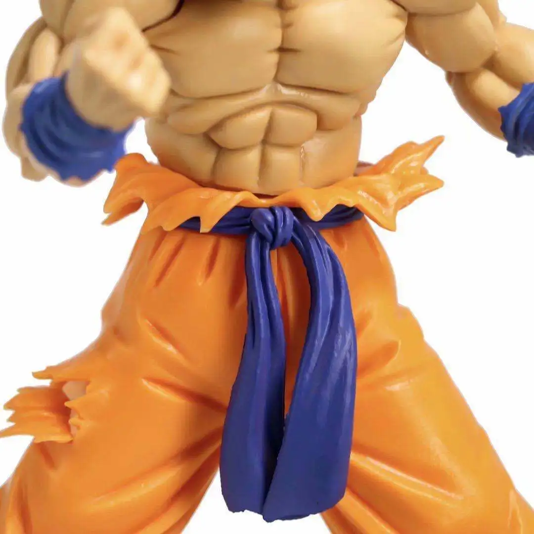 Dragon Ball Z Super Saiyan 25CM Naked Muscle Goku Black Hair Goku PVC Action Figure Model Decoration Toy Birthday Gift images - 6