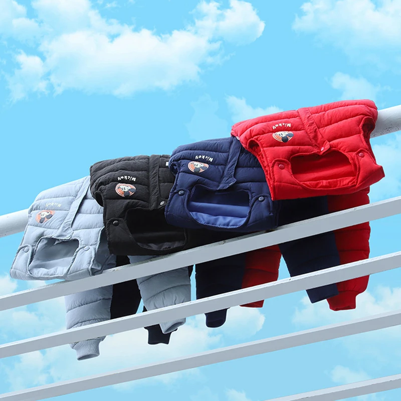 Детская одежда с дизайном Микки для мальчиков и девочек 2020 зимний комбинезон