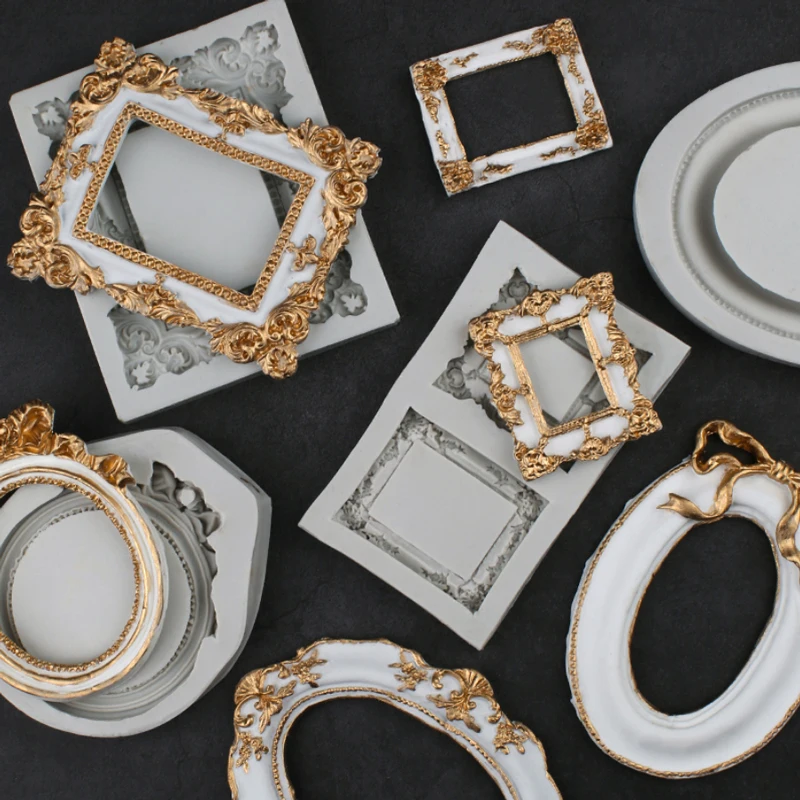 Прямоугольная овальная форма для налета силиконовая инструмент украшения торта