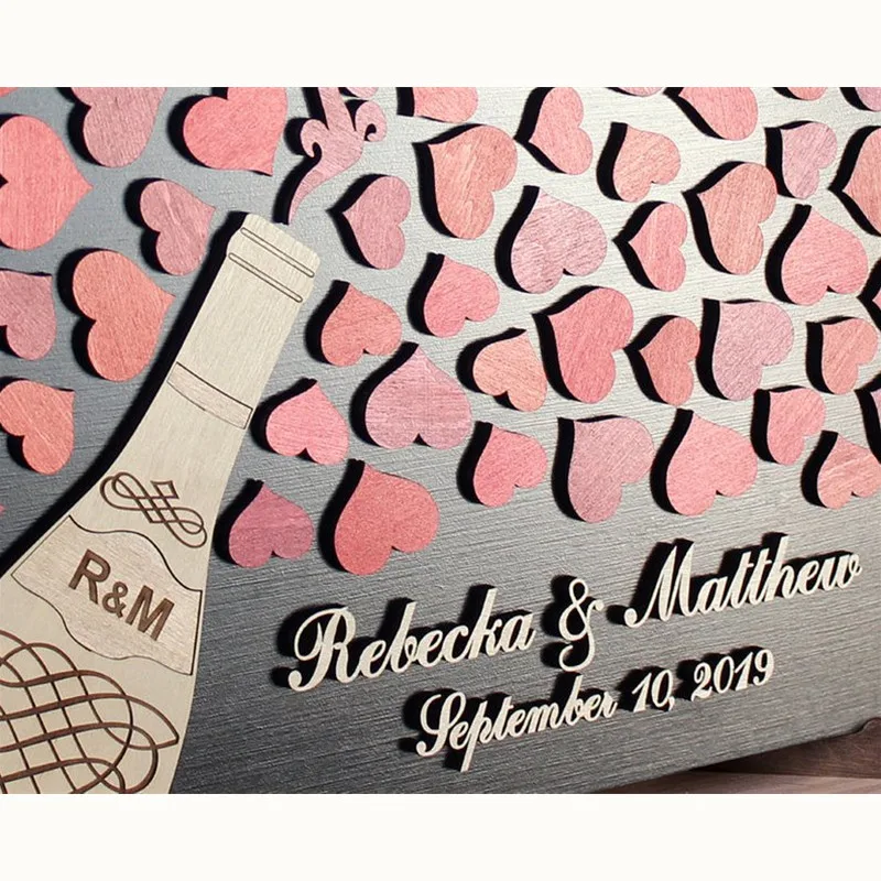 Индивидуальная Свадебная Гостевая книга альтернатива винному шампанскому