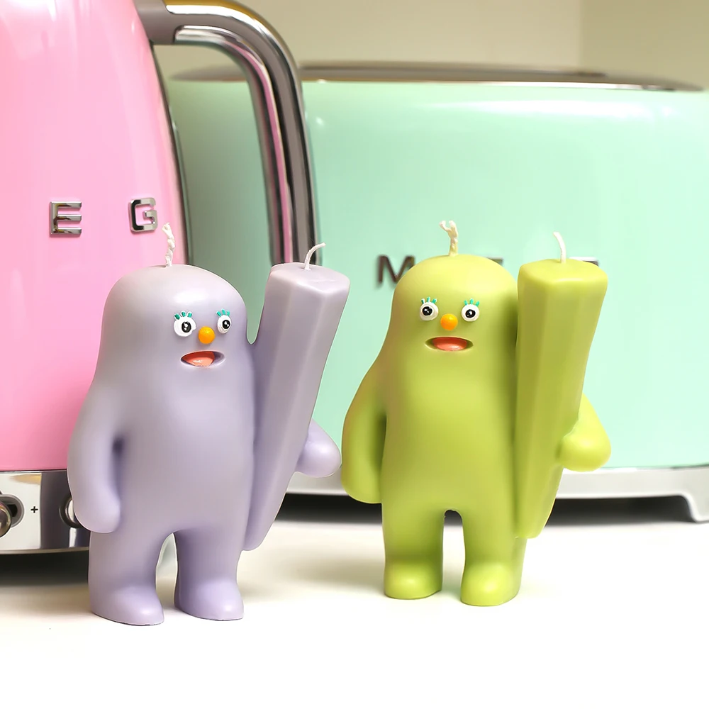 

Naughty Monster Candle Silicone Mold Boys and Girls Scented Candle Making Mould DIY Handmade Crafts Making Tools