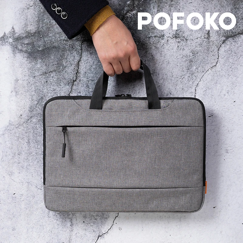 Брендовая сумка для ноутбука Pofoko 12 13 14 15 4 дюйма деловой чехол с водонепроницаемой
