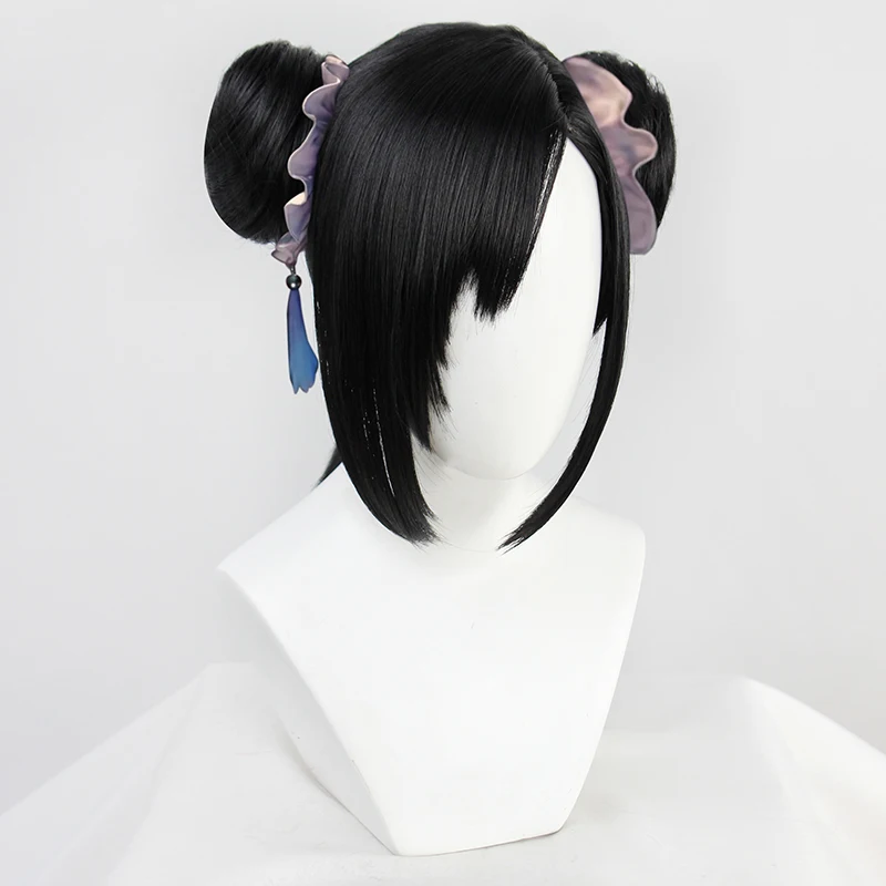 Парики для косплея финальной фантазии Tifa Lockhart термостойкие черные короткие