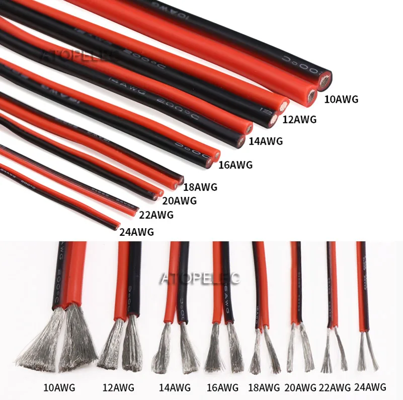 Гибкий провод из мягкого силикона удлинитель для светодиодной лампы 10 м 2