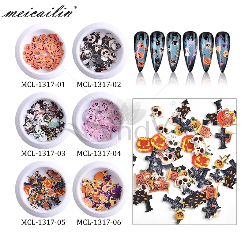 6 Коробки нейл арта рождественское с блестками рисунком лося Конфета в виде