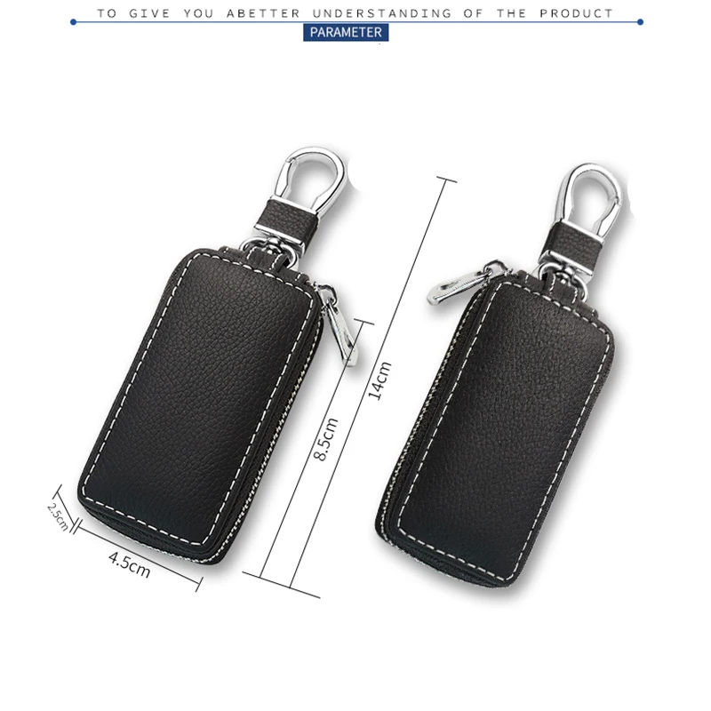 

Leather Car Key Case With Car Logo Cover For Chevrolet Equinox Camaro AVEO Impala GMC Terrain 5 BTN Fold Smart Key Remote Cover