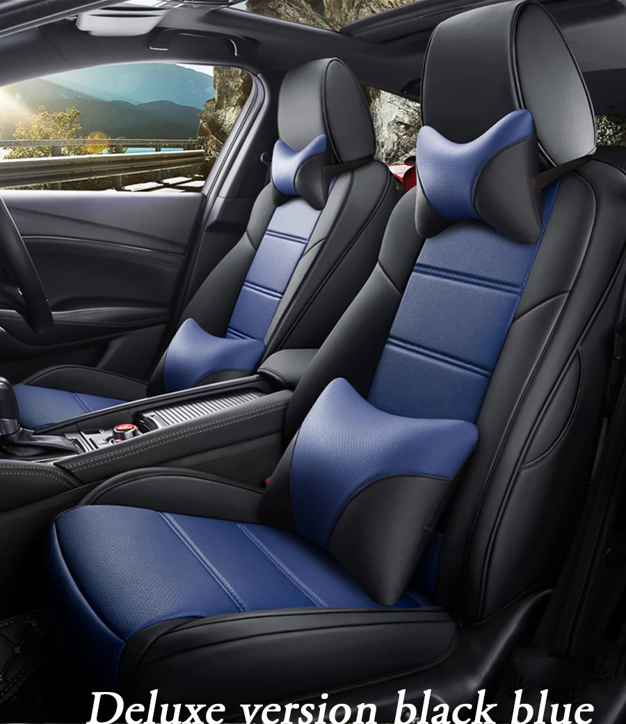 Пользовательские автомобильное сиденье из кожи чехол для mitsubishi outlander xl 3 ASX Pajero sport lancer 9 аксессуары Чехлы для автомобиля