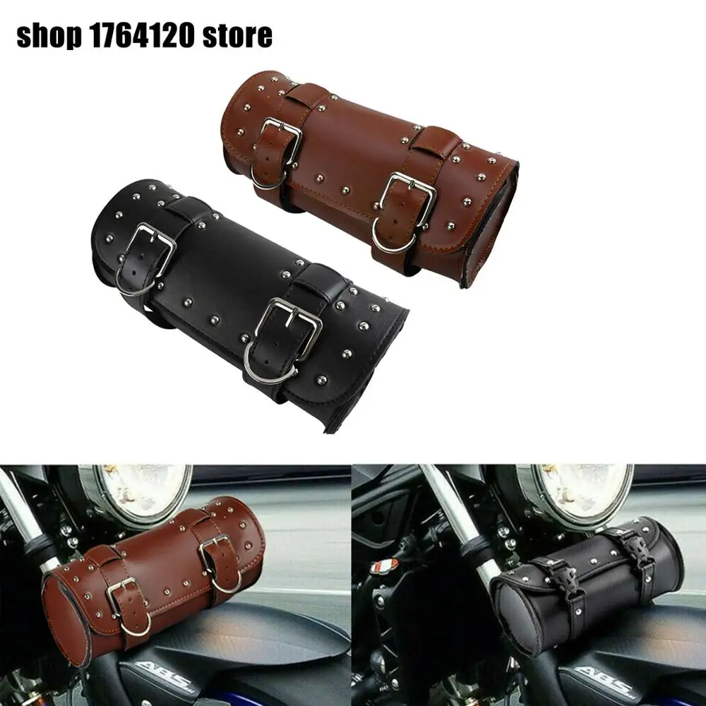 2 Color Storage Side Storage Saddlebags Motorcycle Fork Tool Bags Front Luggage Bags For Harley Sporster XL 48 883 Touring Dyna