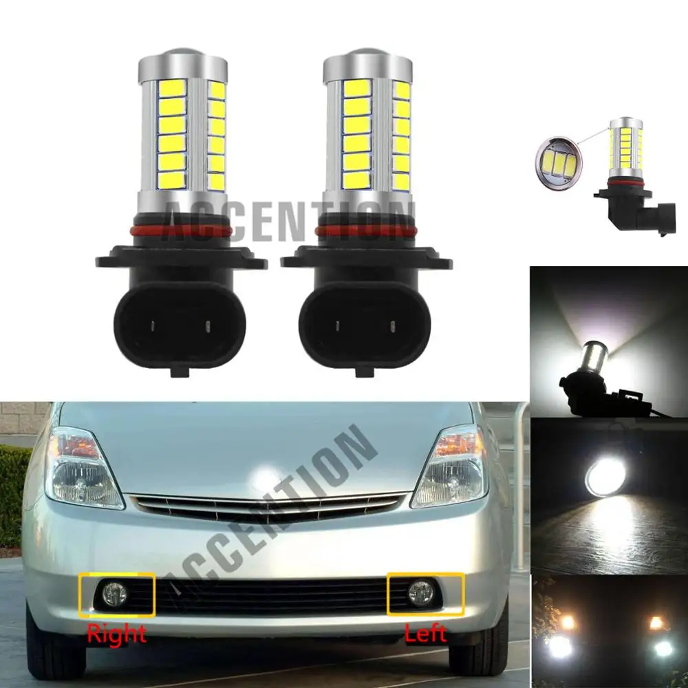 

2 шт. светодиодный светильник противотуманные лампы для Toyota Prius 2004-2009 эхо MR2 Spyder Scion xA 2002 - 2009 авто-Стайлинг спереди светодиодный лампы