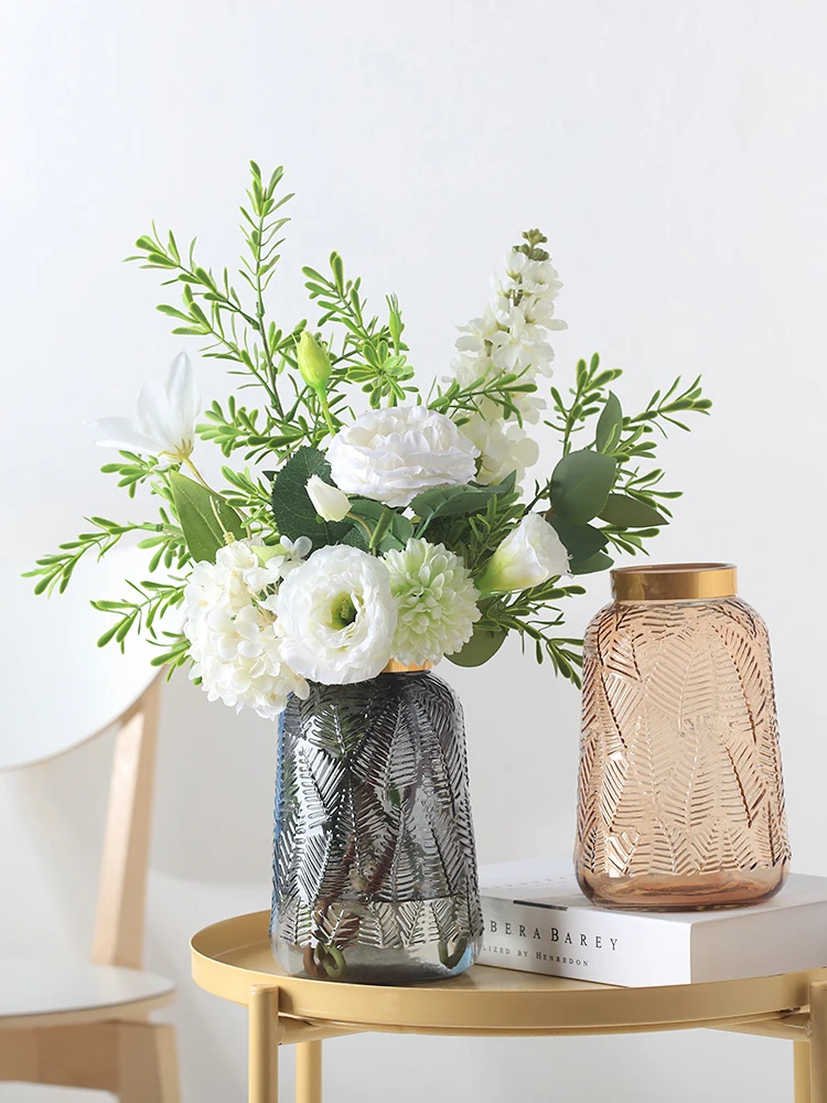 Ваза для украшения дома стеклянная ваза цветов украшение современная свадебная