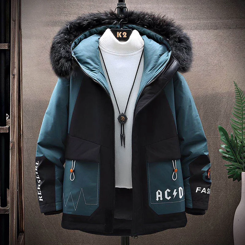 Cotton-Padded Coat Men's Winter New Korean Style Trendy Handsome Short Cotton Jacket Thickened Cotton Coat Men's Winter Clothing