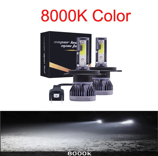 

Muxall 2 шт. светодиодные 12000LM/PAIR мини-лампы для автомобильных фар H1 H7 H8 H9 H11 комплект фар 9005 HB3 9006 HB4 автолампы 4300K 8000K