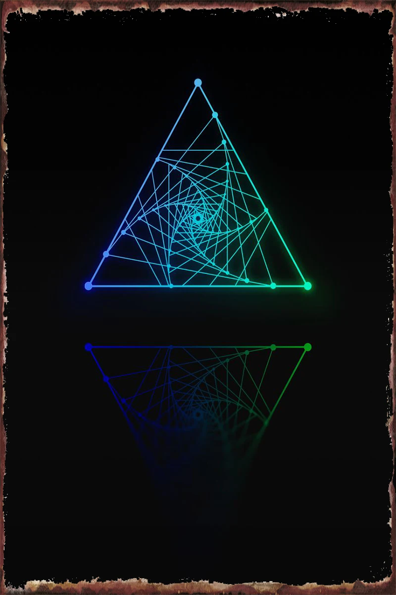 

Неоновая Геометрическая Руна, ретро винтажная металлическая вывеска, жестяная вывеска, оловянные пластины, Настенный декор, украшение комн...