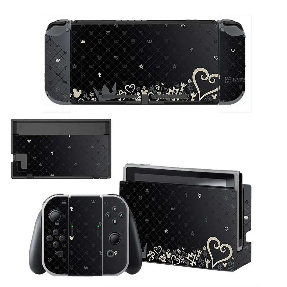 

Kingdom Hearts Screen Protector Sticker Skin for Nintendo Switch NS Console Dock Charger Stand Holder Joy-con Controller Vinyl