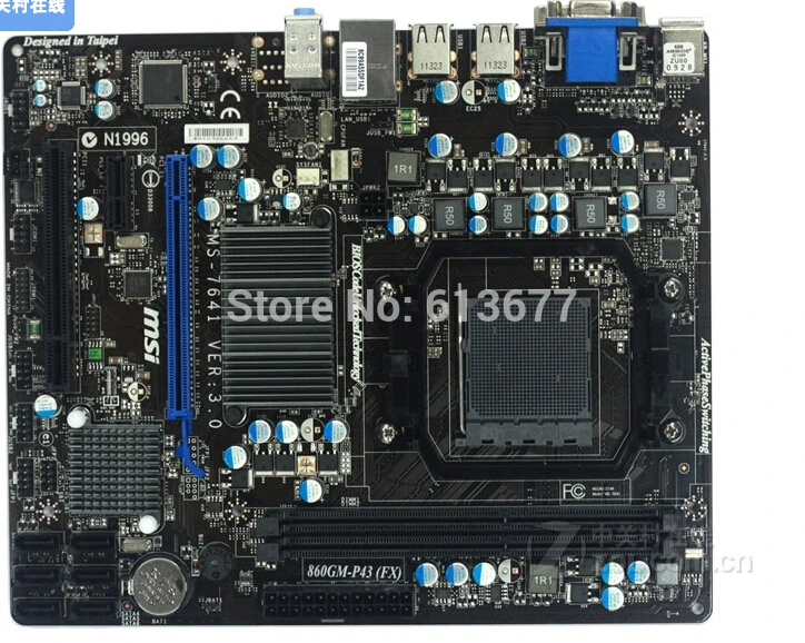 Бесплатная доставка оригинальная настольная материнская плата для MSI 860GM-P43(FX) AM3 +