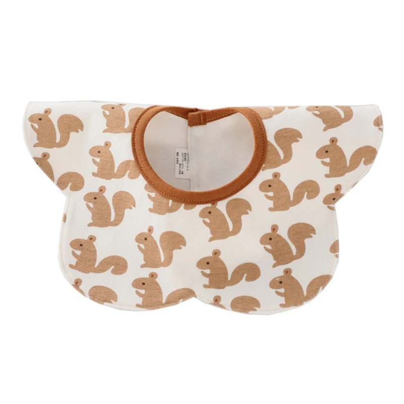 

Cute Flower Shape 360 ​​° Rotate Baby Cotton Drool Bib Dual Layers Saliva Towel Infant Waterproof Feeding Burp Cloth H9EF