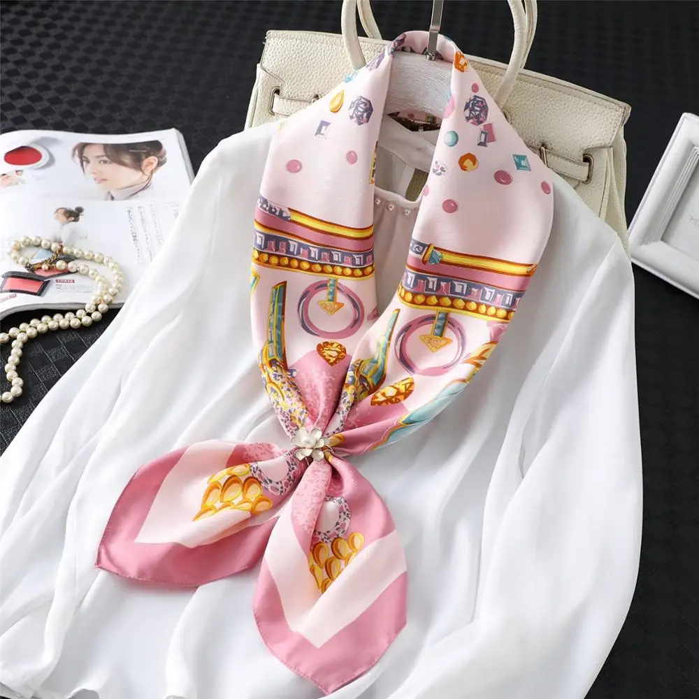 Саржа сатин женский шарф с мультяшным принтом нагрудник Солнцезащитная Марля