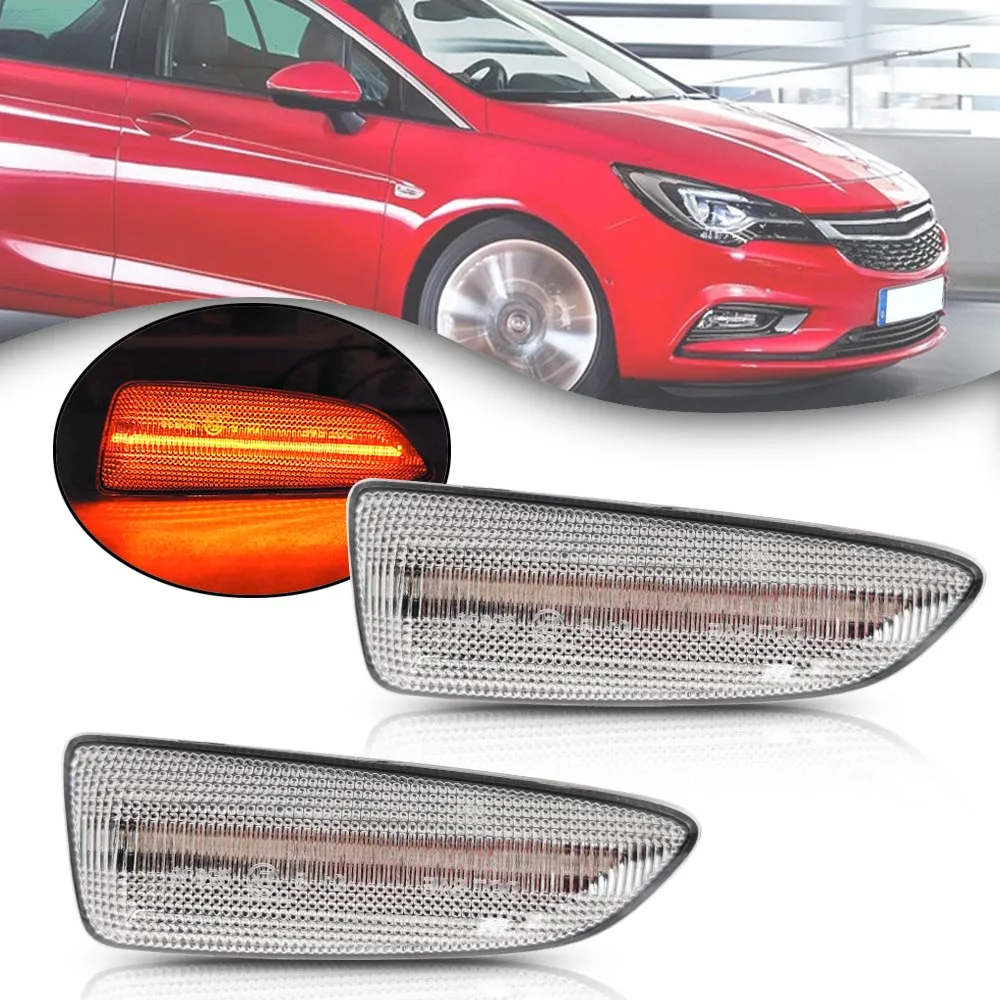 Для Opel Astra J K Zafira C Insignia B granland X светодиодный боковой габаритный фонарь повторитель