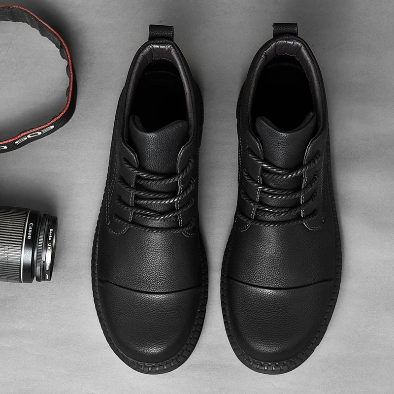 Новинка Мужские Ботинки Martin Сезон осень-зима Нескользящие модные повседневные