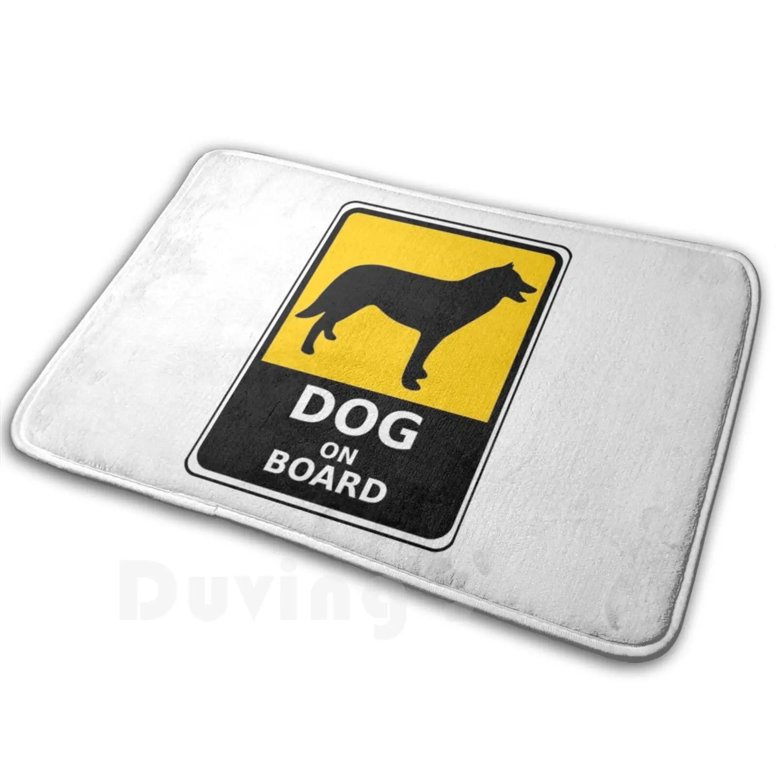 Собака на борту поет коврик подушка мягкая собака щит для собак знак заметки