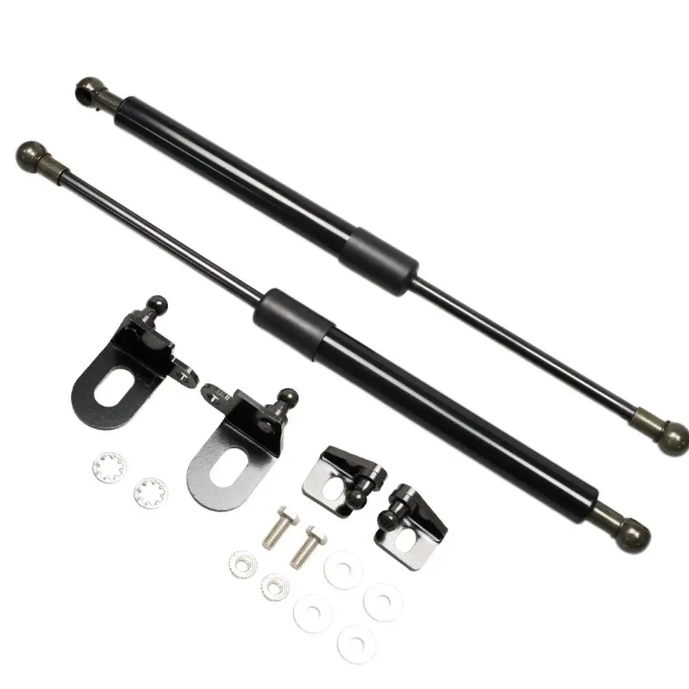normal black Для Toyota Alphard/Vellfire 20 серии 2008- 2x передний капот изменить углеродное волокно газовые стойки Лифт поддержка амортизатор - Color: normal black