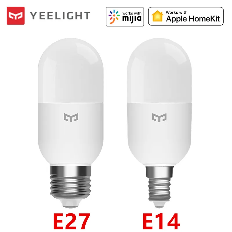 Умная Светодиодная лампа Xiaomi Yeelight M2 с регулируемой яркостью Bluetooth E27 E14 работает