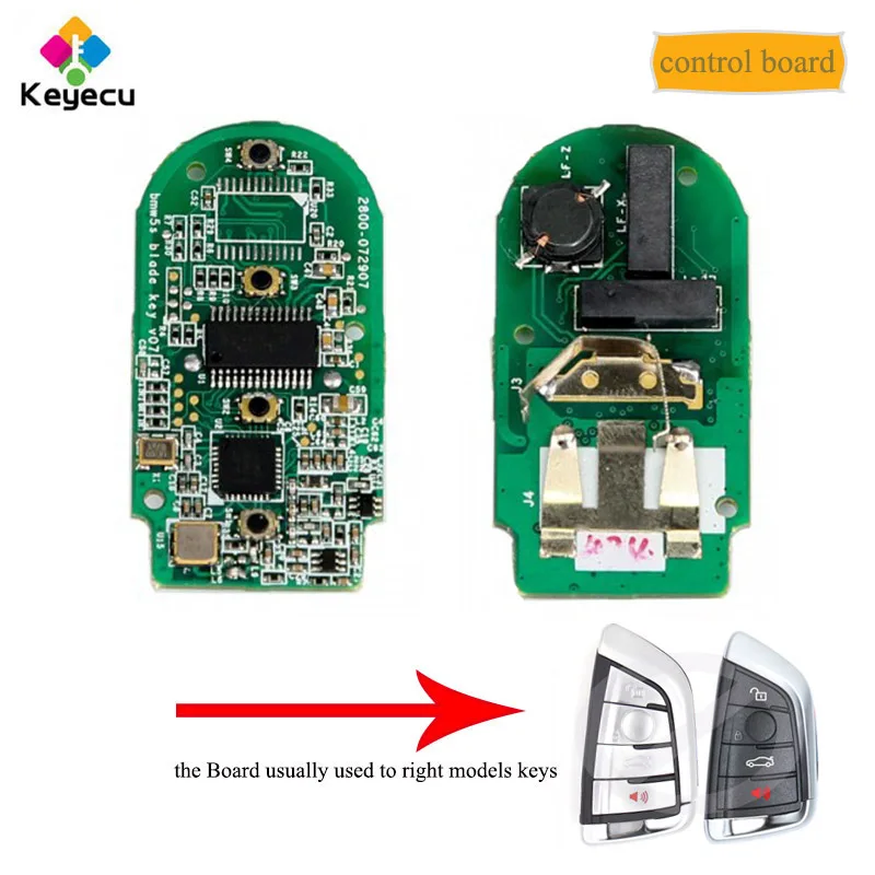 

KEYECU Replacement YH Smart Remote Key Board - Fob 315MHz/ 433MHz for BMW F Series CAS4+/FEM 2011-2017 - Only Board No Key Shell