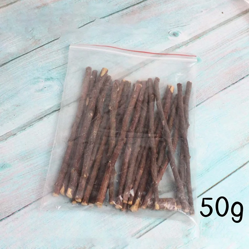 

50g/100g Rabbit Chinchilla Guinea Pig Squirrel Bite Molar Branch Bird Parrot Hamsters Chewing Toys