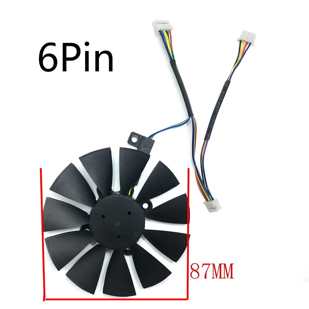 Новый вентилятор радиатора для графического процессора T129215SU GTX 1060 3 шт. 87 мм